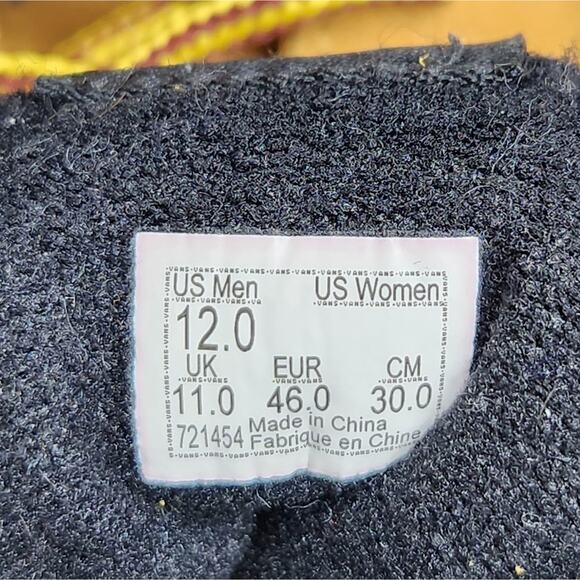 Vans U SK8 Hi suede wheat and black  skate shoes mens size 12 - Picture 7 of 8